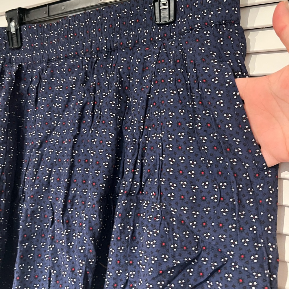 Size 16 Country Road blue printed mini skirt